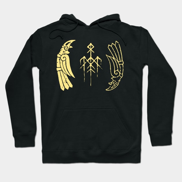 wardruna raven Hoodie by Lamink